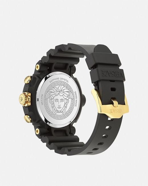 Versace Real Active Chrono Uhr in Black für Herren