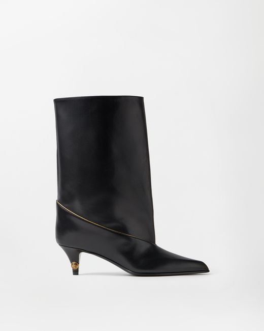Versace Black Gianni Nappa Ankle Boots 55 Mm