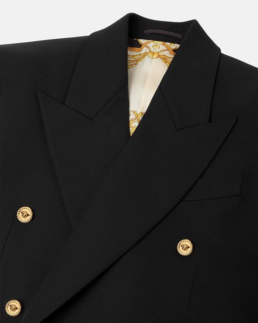 Versace Black Wool Blazer for men