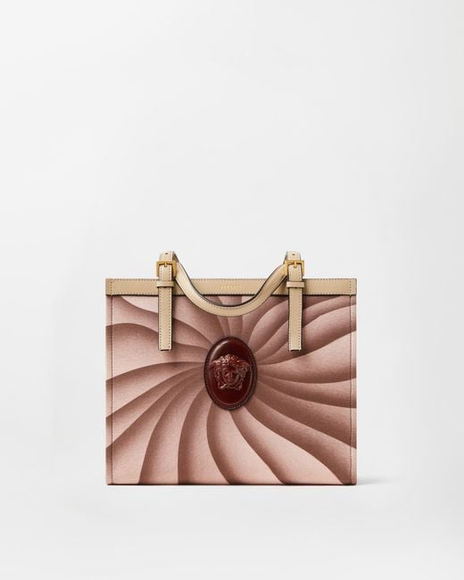 Versace Pink Rivière Printed Canvas Tote