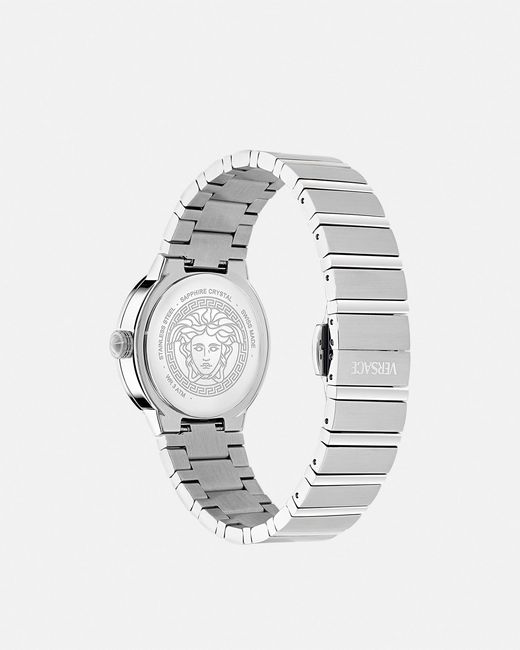 Versace White Greca Logo Pearl Watch