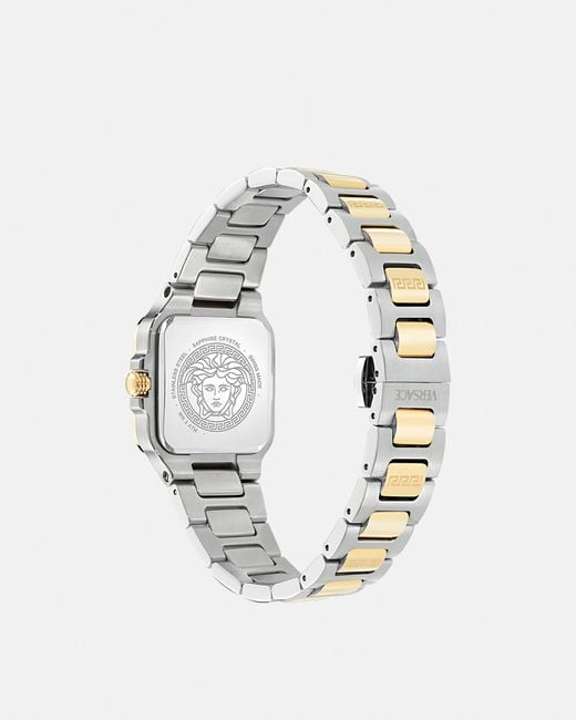 Versace Metallic Greca Edge Watch