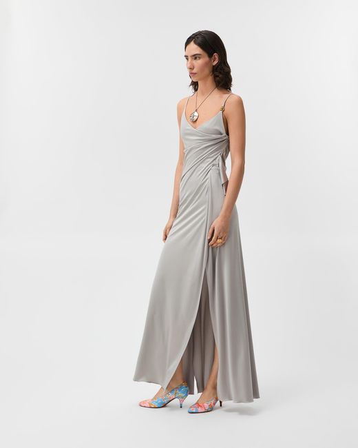 Versace White Viscose-Jersey Gown