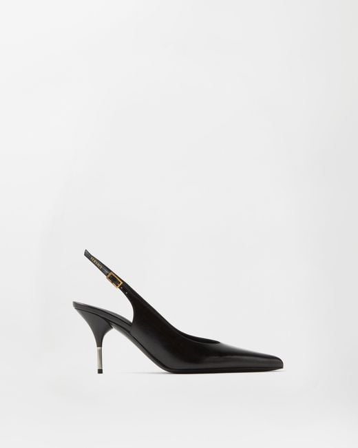 Versace White Nyx Leather Slingbacks 80 Mm for men
