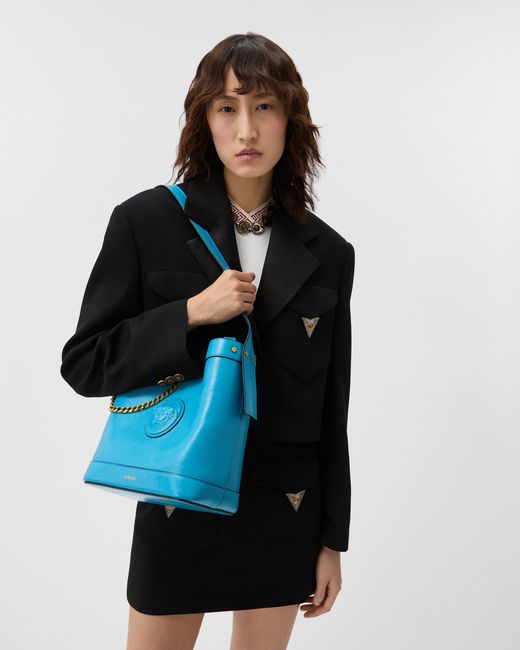 Pivot Borsa A Secchiello Piccola di Versace in Blue