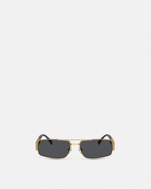 Versace White Greca Sunglasses for men