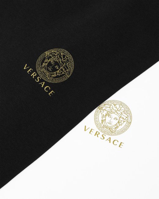 Versace Black Medusa Undershirt 2-pack for men