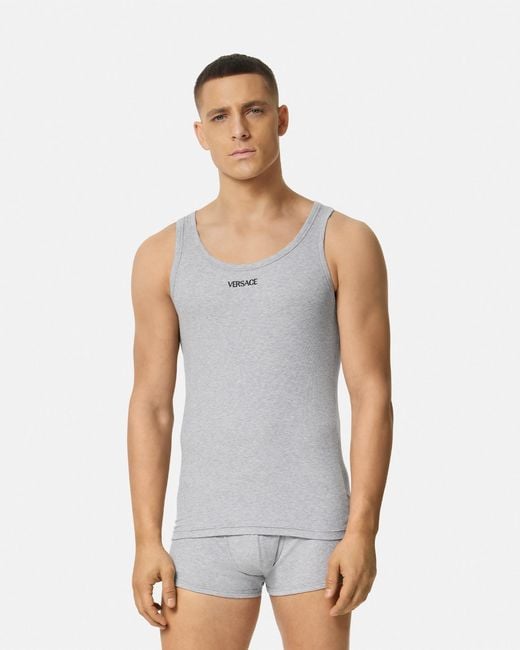 Versace Gray Swimwear for men