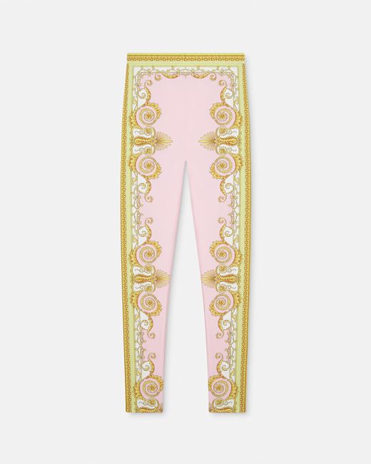 Versace Metallic Printed Leggings