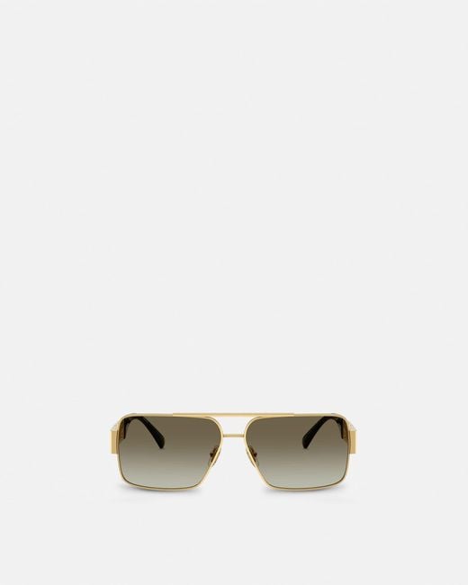 Versace Multicolor Greca Navigator Sunglasses for men