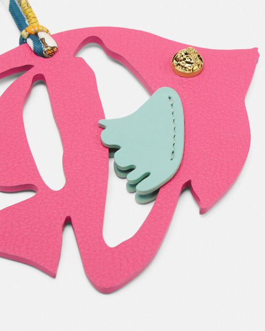 Versace Pink Fish Leather Charm