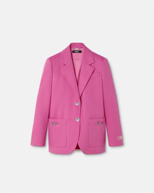 Blazer Boxy di Versace in Pink