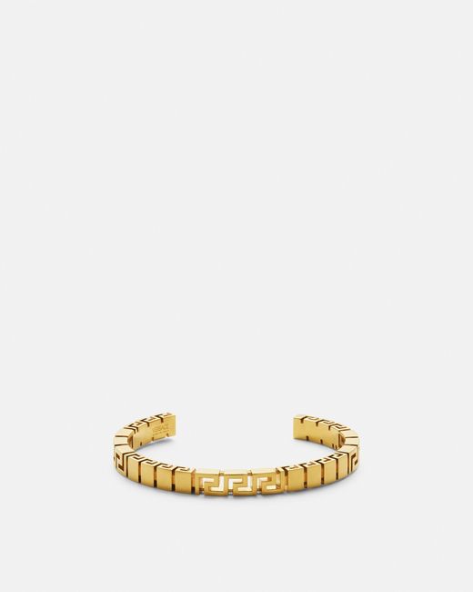 Versace Metallic Greca Cuff Bracelet