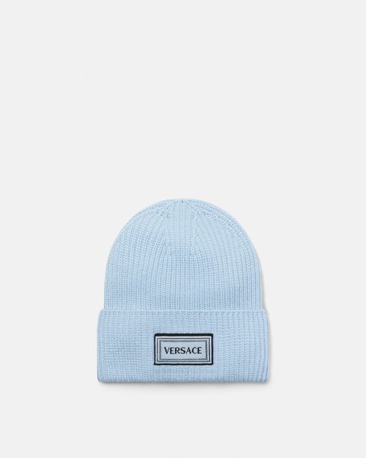 Versace Blue Wollstrickmütze