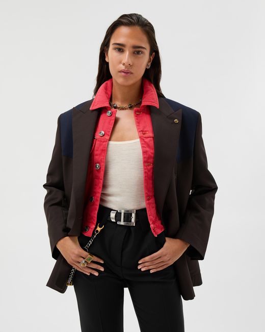 Versace Blue Wool-Mohair Blazer
