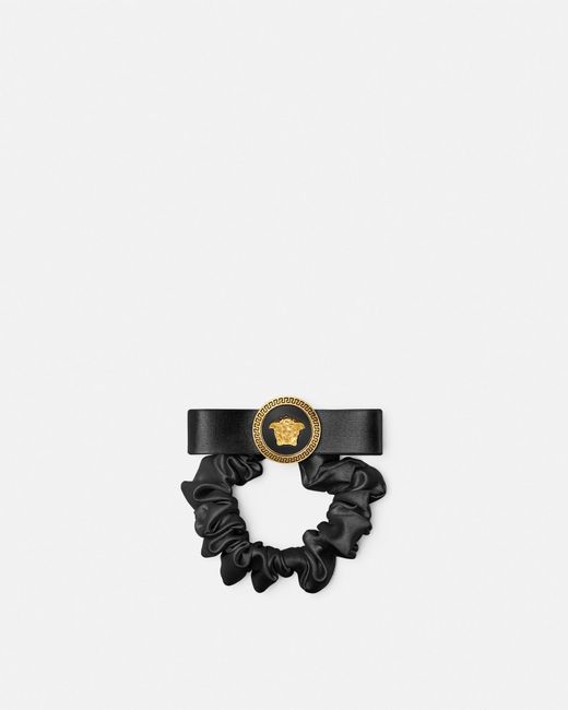 Versace White Gianni Ribbon Scrunchie