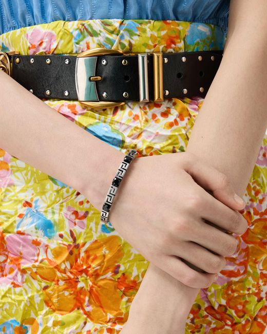 Greca Pulsera Versace de color White