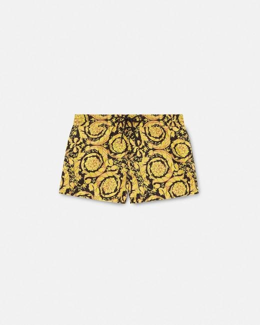 Versace Multicolor Printed Swim Shorts for men