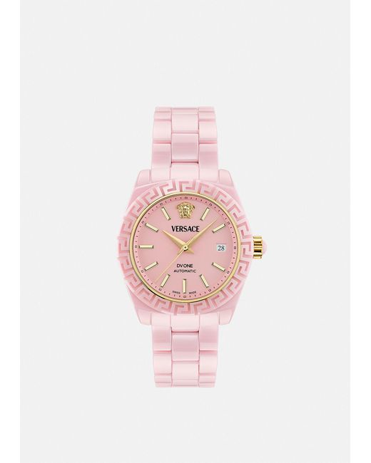 Versace Dv One Automatic Watch in Pink Lyst