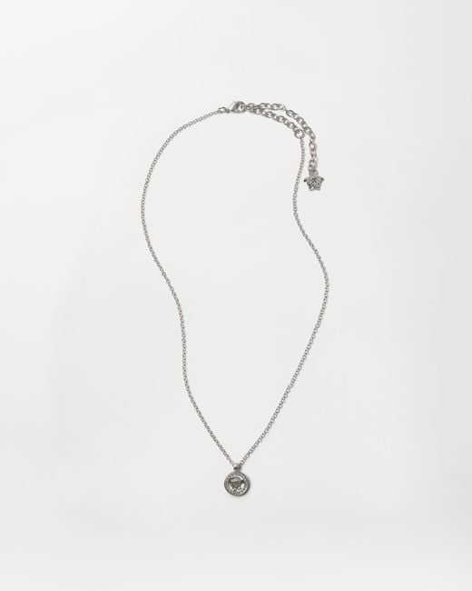 Versace White Collier À Pendentif Medusa '95