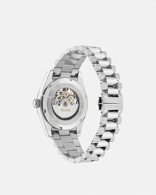Versace White Millenyium Automatic Skeleton Watch for men