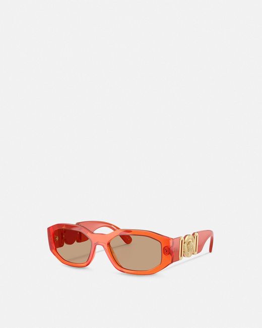 Versace Pink Medusa Biggie Sunglasses for men