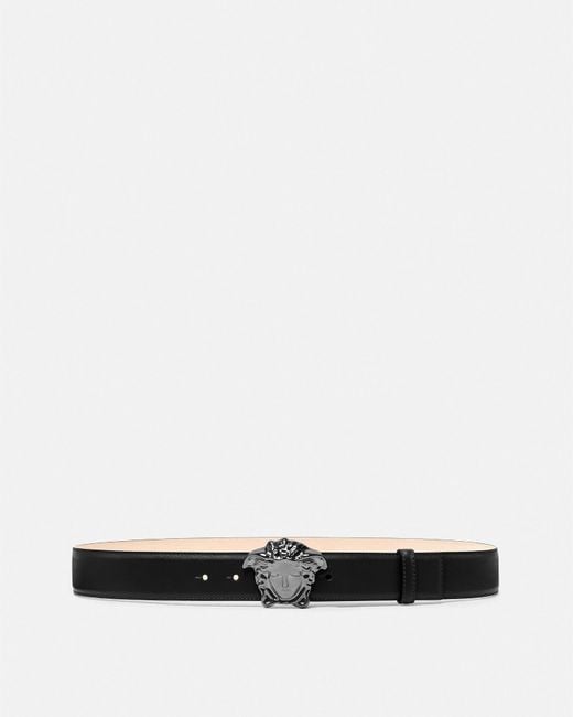 Versace Ceinture En Cuir La Medusa in White for Men Lyst
