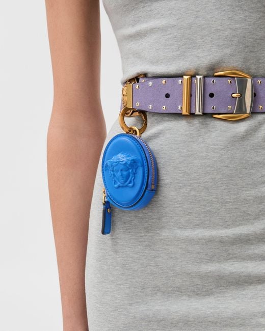 Versace Blue Lou Nappa Coin Purse