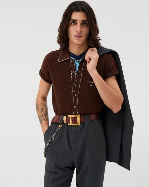 Camicia di Versace in Brown da Uomo