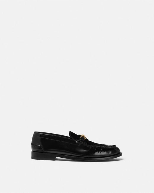 Versace White Medusa '95 Leather Loafers for men