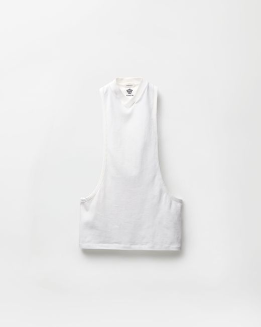 Versace White Cotton Tank Top
