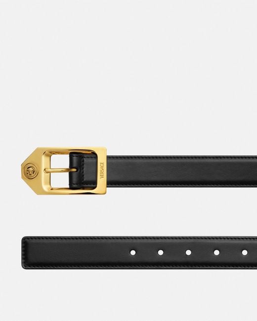 Versace White Medusa Biggie Ceinture En Cuir 3 Cm for men