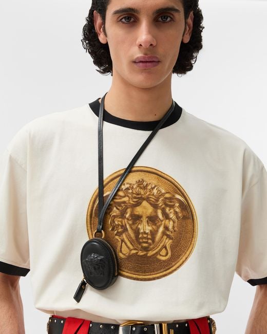 Versace Black Lou Nappa Coin Purse