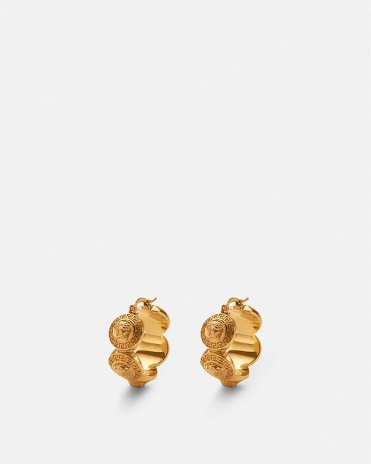 Versace Metallic Tribute Medusa Earrings