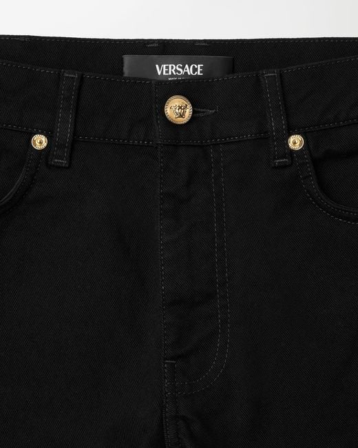 Versace Black Slim Jeans for men