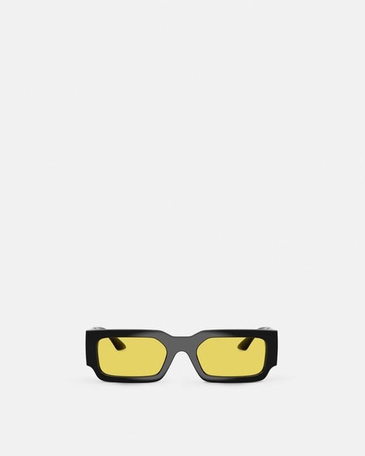 Versace Multicolor Greca Maxi Sunglasses for men