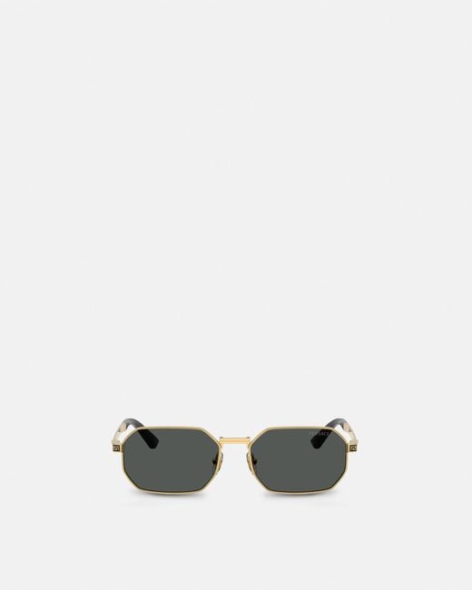 Versace White Greca Flow Sunglasses for men