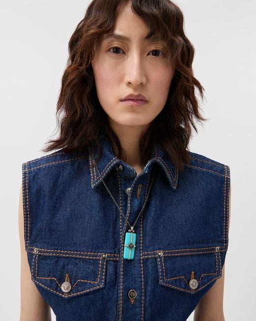 Versace Blue Aura Necklace