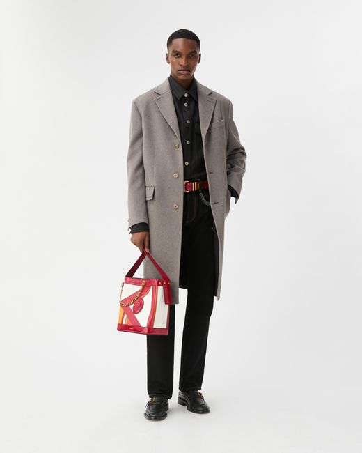 Cappotto di Versace in Gray da Uomo