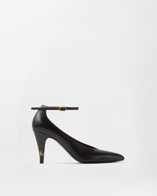 Versace White Gianni Leather Pumps 90 Mm