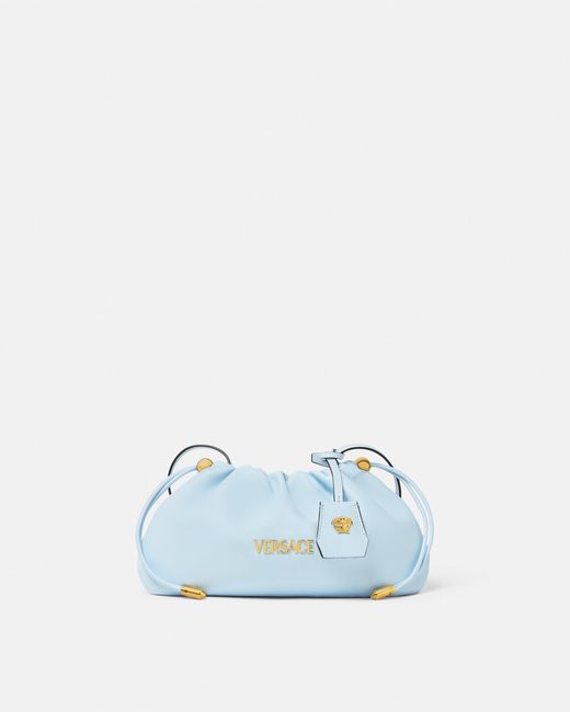 Versace Blue Tag Nappa Mini Bag