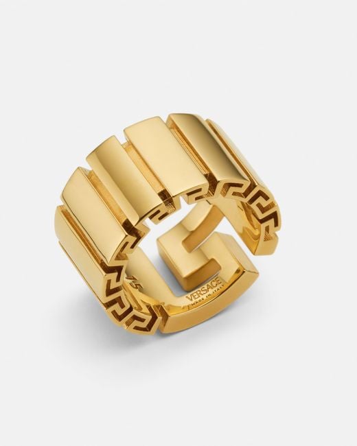 Greca Bague Versace en coloris Metallic