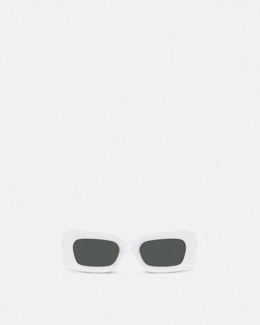 Versace White Medusa Medallion Sunglasses