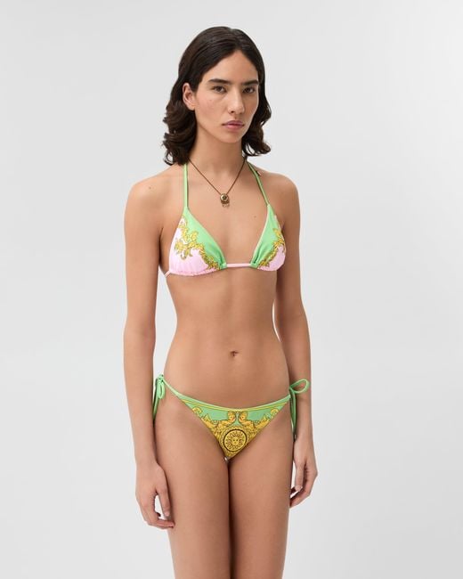Versace Multicolor Printed Bikini Bottoms