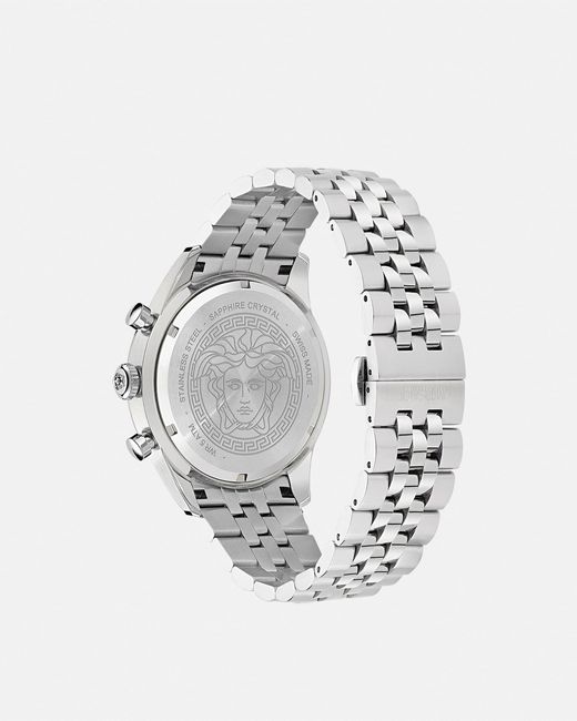 Versace Chrono Master Uhr in Blue für Herren