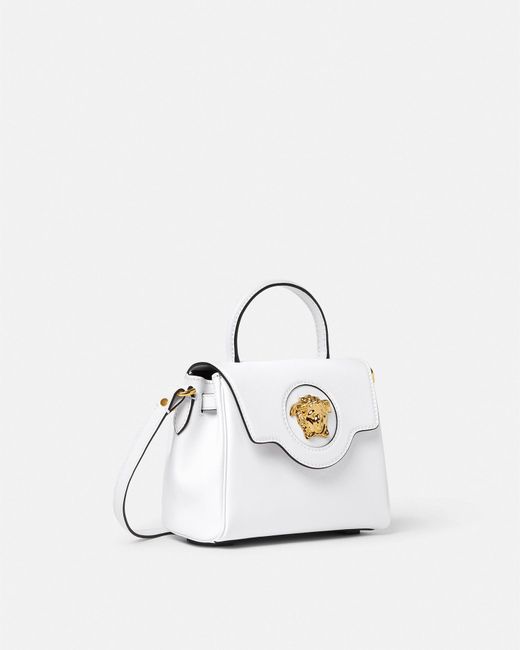Versace White La Medusa Small Handbag