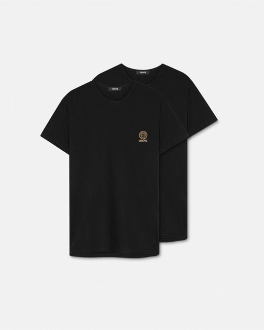 Versace Black Medusa Undershirt 2-pack for men