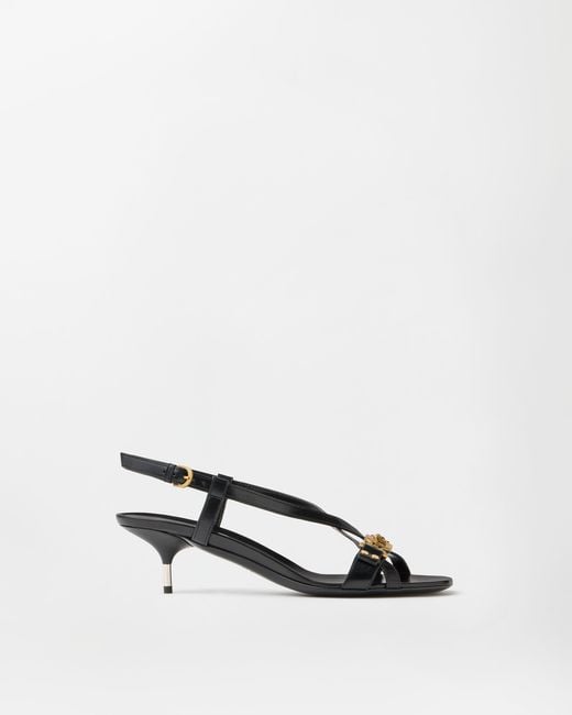 Versace White Marisa Leather Sandals 50 Mm