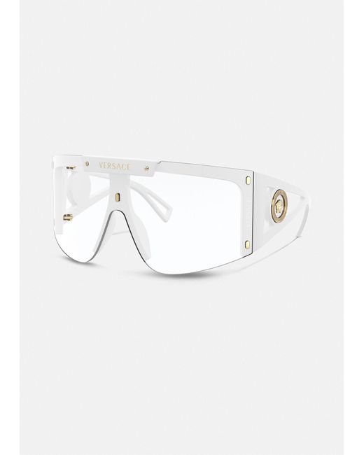 Versace Medusa Icon Shield Sunglasses 