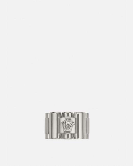 Versace White Medusa Ring